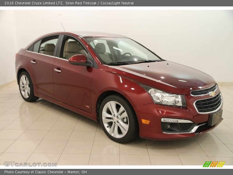 Siren Red Tintcoat / Cocoa/Light Neutral 2016 Chevrolet Cruze Limited LTZ