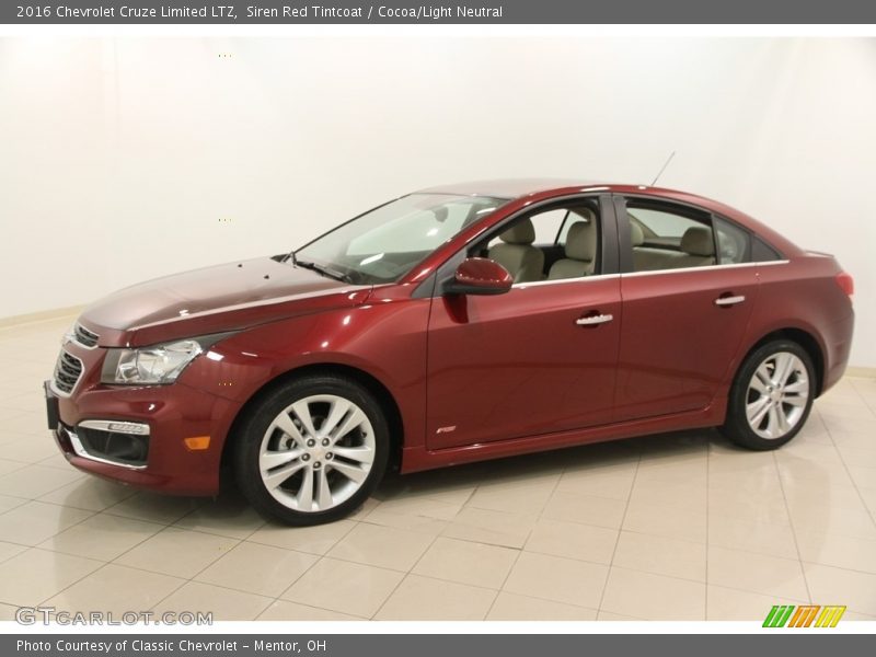 Siren Red Tintcoat / Cocoa/Light Neutral 2016 Chevrolet Cruze Limited LTZ