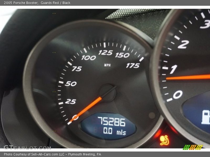 Guards Red / Black 2005 Porsche Boxster