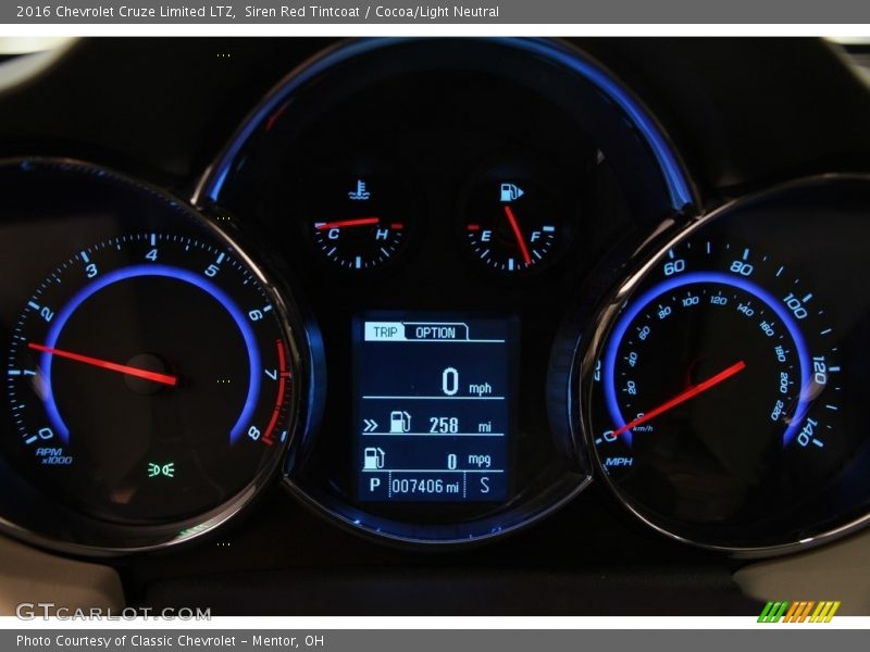 Siren Red Tintcoat / Cocoa/Light Neutral 2016 Chevrolet Cruze Limited LTZ
