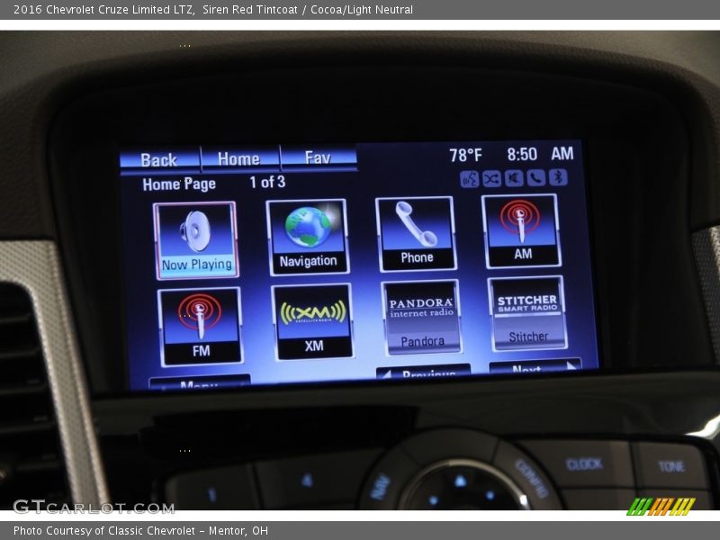 Siren Red Tintcoat / Cocoa/Light Neutral 2016 Chevrolet Cruze Limited LTZ
