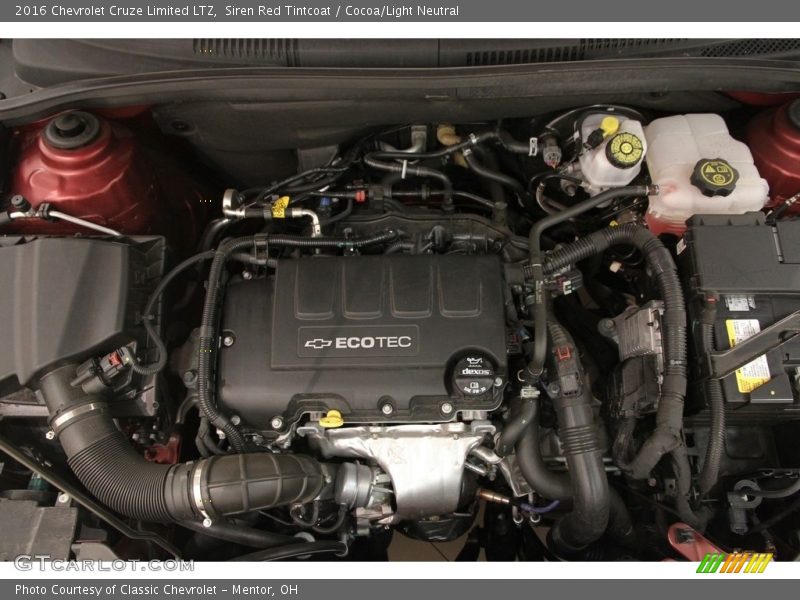 Siren Red Tintcoat / Cocoa/Light Neutral 2016 Chevrolet Cruze Limited LTZ