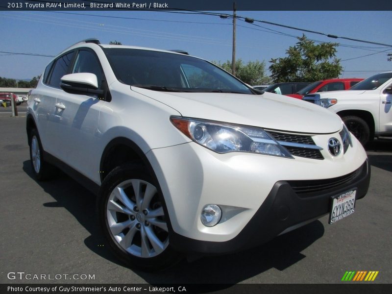 Blizzard White Pearl / Black 2013 Toyota RAV4 Limited