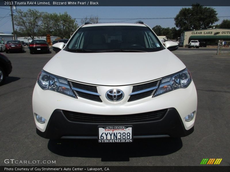 Blizzard White Pearl / Black 2013 Toyota RAV4 Limited