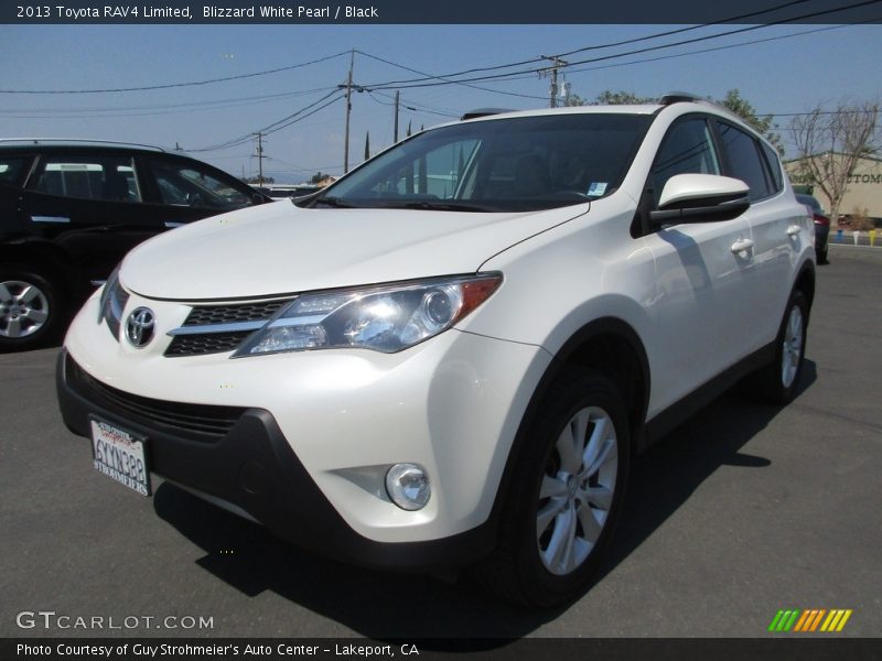 Blizzard White Pearl / Black 2013 Toyota RAV4 Limited