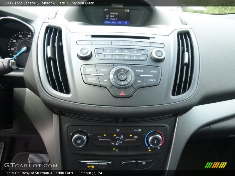 Shadow Black / Charcoal Black 2017 Ford Escape S