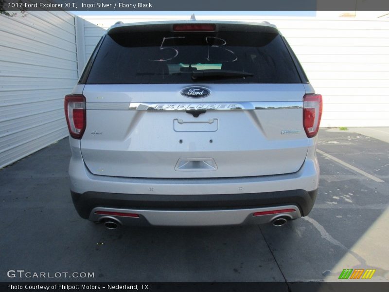 Ingot Silver / Ebony Black 2017 Ford Explorer XLT