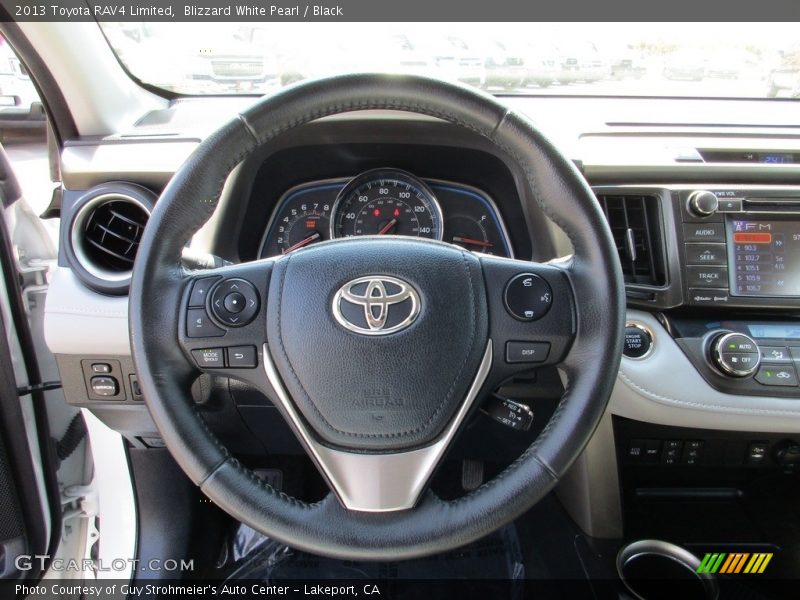 Blizzard White Pearl / Black 2013 Toyota RAV4 Limited