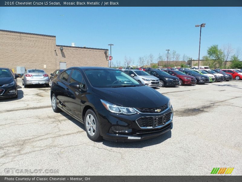 Mosaic Black Metallic / Jet Black 2016 Chevrolet Cruze LS Sedan