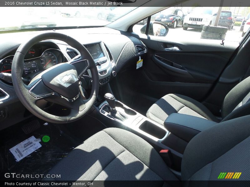 Mosaic Black Metallic / Jet Black 2016 Chevrolet Cruze LS Sedan