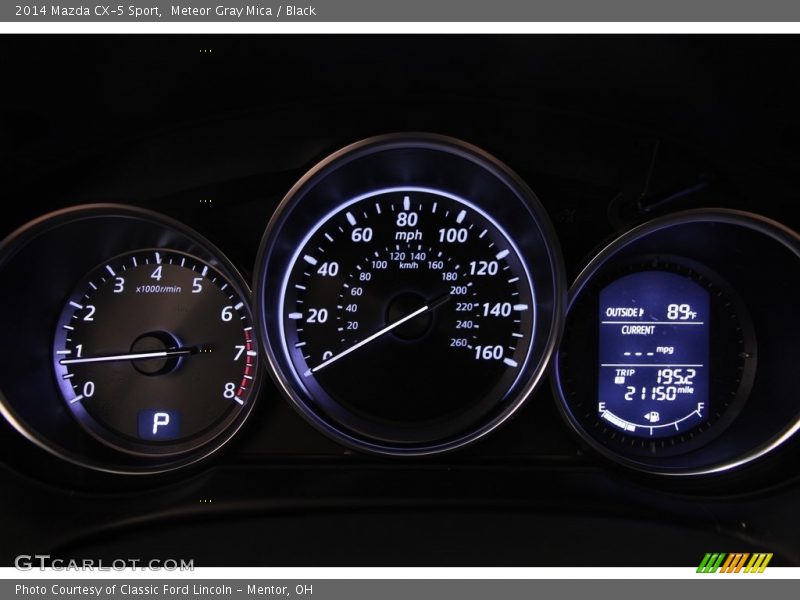 Meteor Gray Mica / Black 2014 Mazda CX-5 Sport