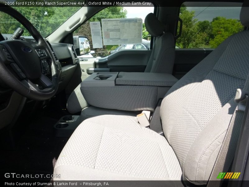 Oxford White / Medium Earth Gray 2016 Ford F150 King Ranch SuperCrew 4x4
