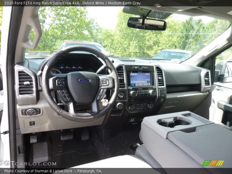 Oxford White / Medium Earth Gray 2016 Ford F150 King Ranch SuperCrew 4x4