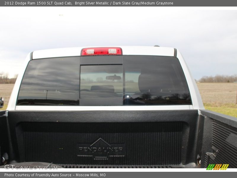 Bright Silver Metallic / Dark Slate Gray/Medium Graystone 2012 Dodge Ram 1500 SLT Quad Cab