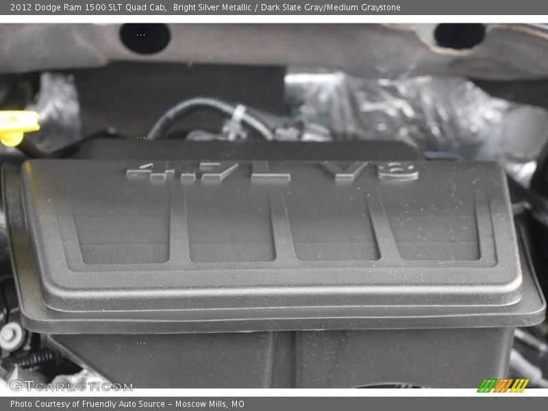 Bright Silver Metallic / Dark Slate Gray/Medium Graystone 2012 Dodge Ram 1500 SLT Quad Cab