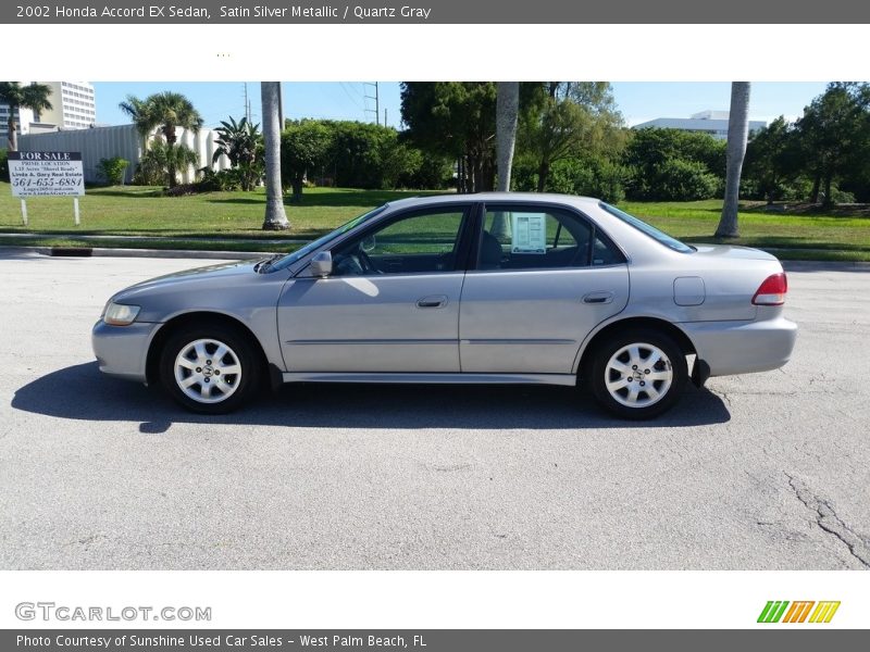 Satin Silver Metallic / Quartz Gray 2002 Honda Accord EX Sedan