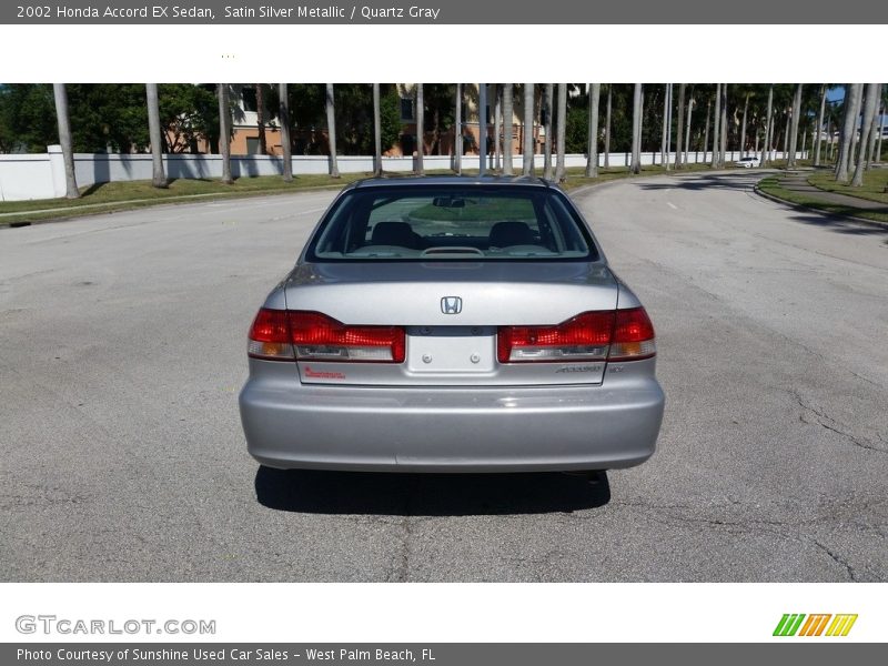 Satin Silver Metallic / Quartz Gray 2002 Honda Accord EX Sedan