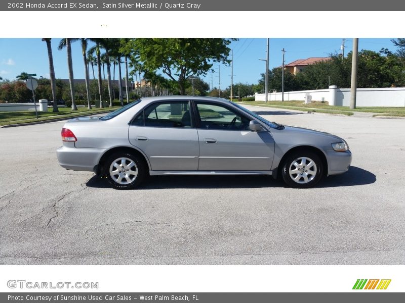 Satin Silver Metallic / Quartz Gray 2002 Honda Accord EX Sedan