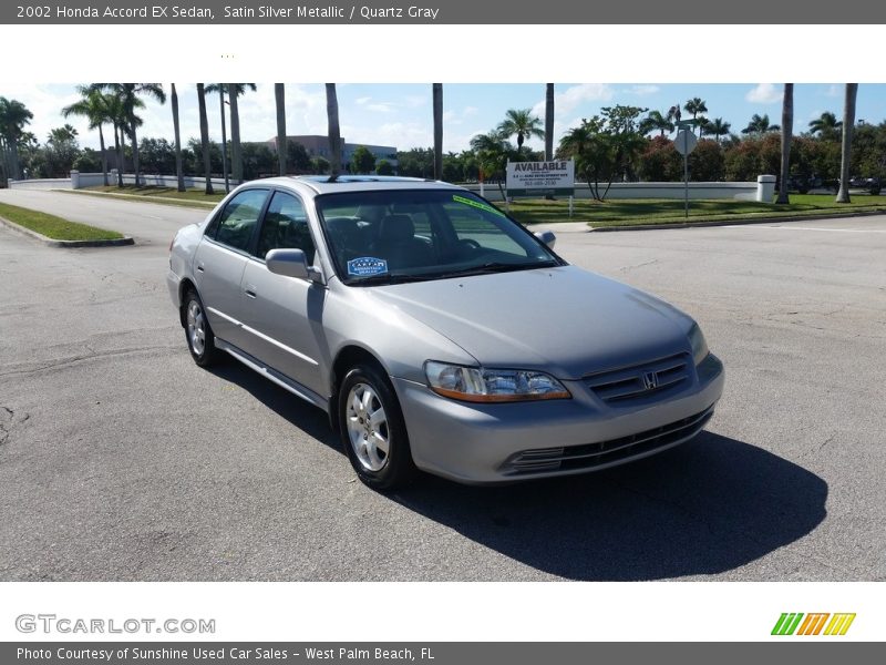 Satin Silver Metallic / Quartz Gray 2002 Honda Accord EX Sedan