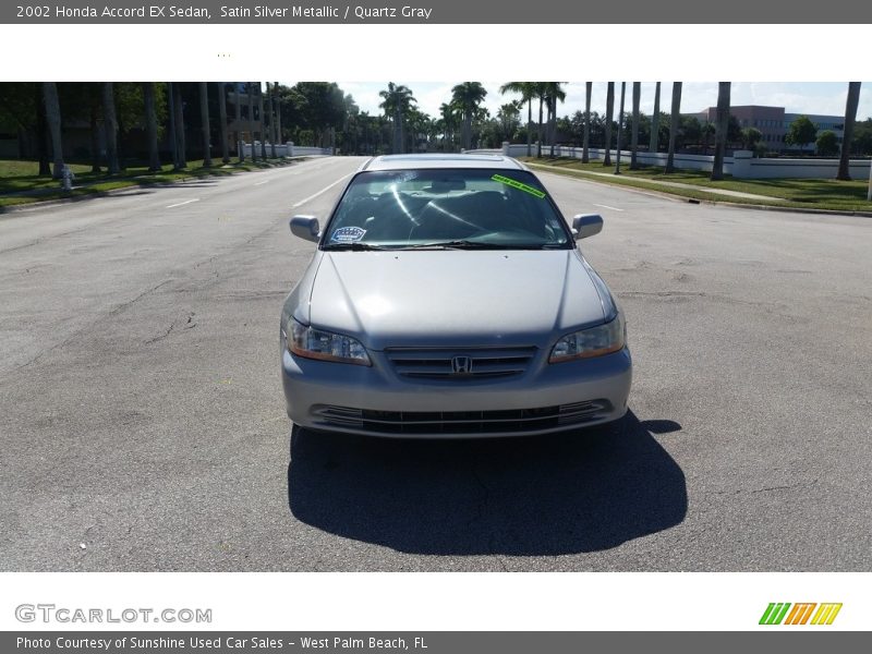 Satin Silver Metallic / Quartz Gray 2002 Honda Accord EX Sedan