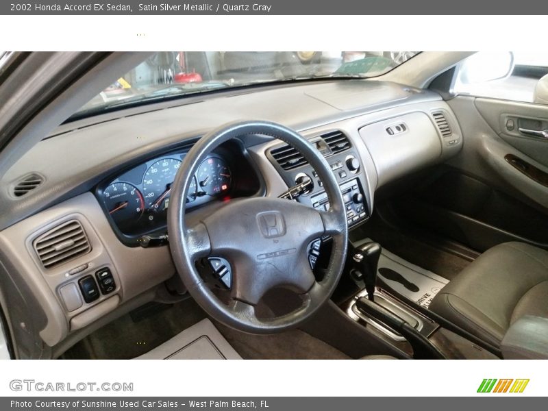 Satin Silver Metallic / Quartz Gray 2002 Honda Accord EX Sedan