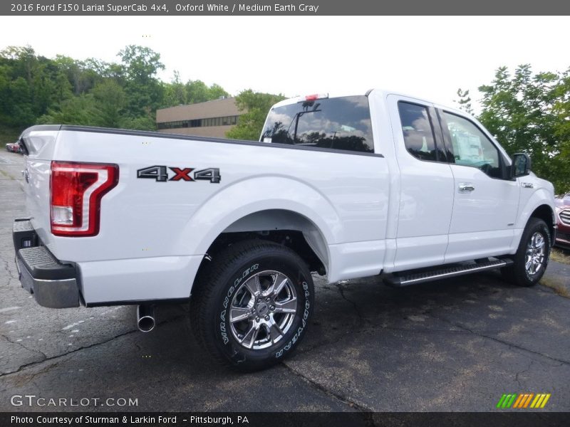 Oxford White / Medium Earth Gray 2016 Ford F150 Lariat SuperCab 4x4