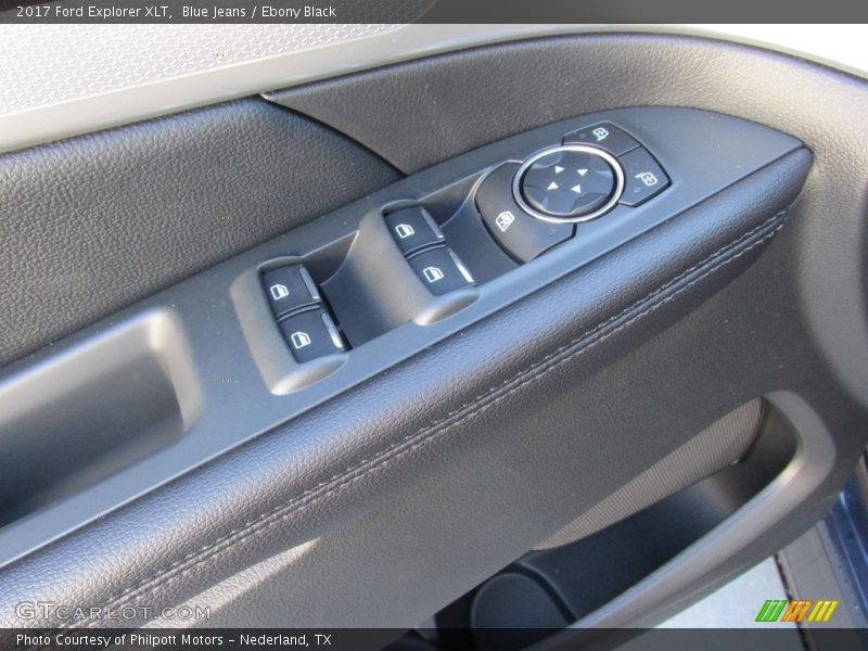 Blue Jeans / Ebony Black 2017 Ford Explorer XLT