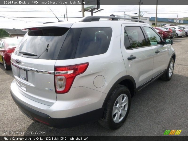 Ingot Silver / Medium Light Stone 2014 Ford Explorer 4WD