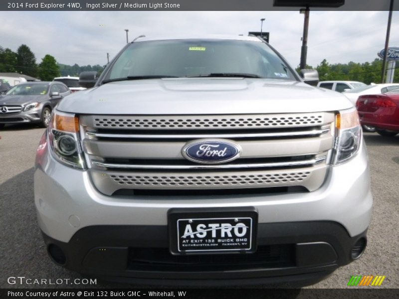 Ingot Silver / Medium Light Stone 2014 Ford Explorer 4WD