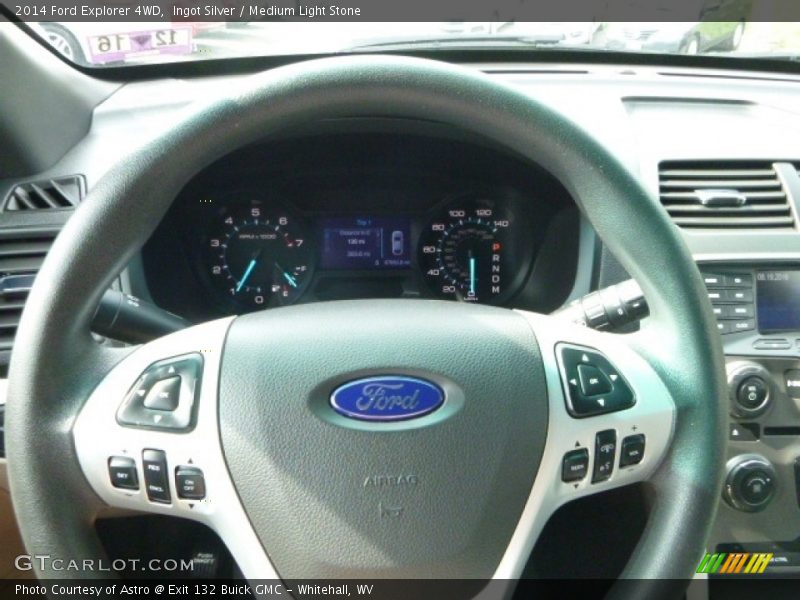 Ingot Silver / Medium Light Stone 2014 Ford Explorer 4WD
