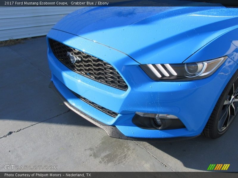 Grabber Blue / Ebony 2017 Ford Mustang Ecoboost Coupe