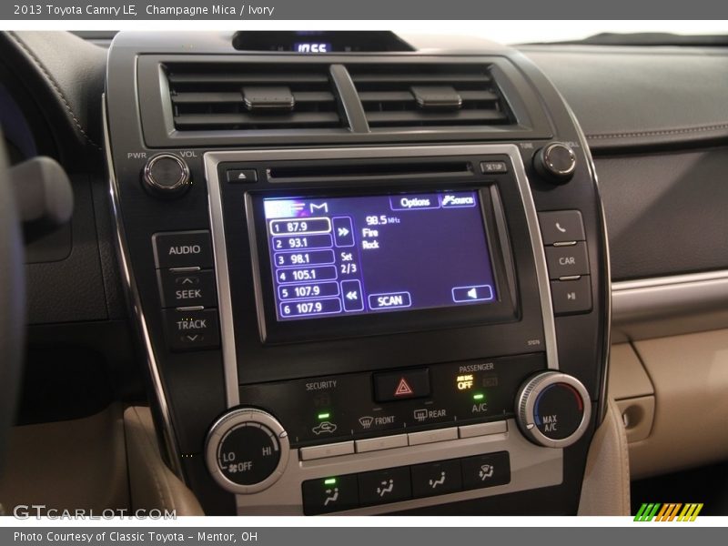 Champagne Mica / Ivory 2013 Toyota Camry LE