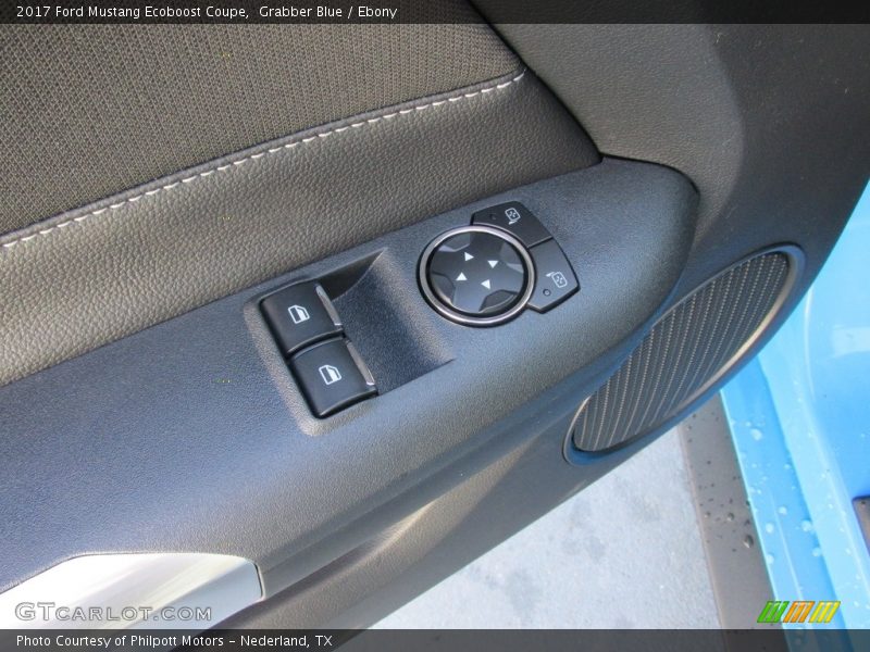 Grabber Blue / Ebony 2017 Ford Mustang Ecoboost Coupe