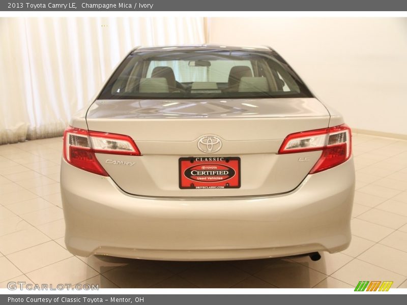 Champagne Mica / Ivory 2013 Toyota Camry LE