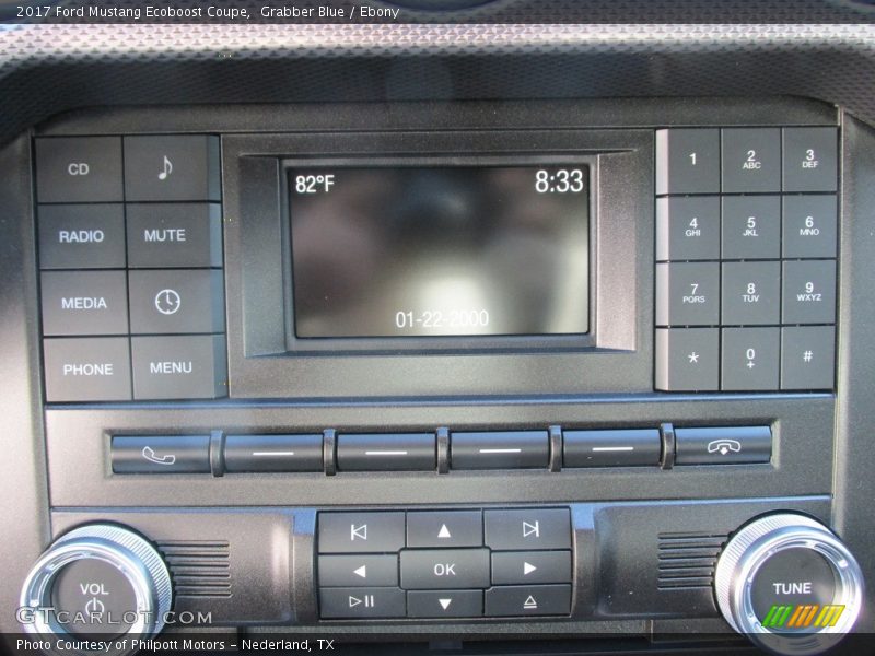 Grabber Blue / Ebony 2017 Ford Mustang Ecoboost Coupe