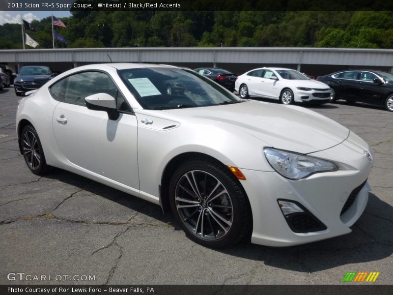 Whiteout / Black/Red Accents 2013 Scion FR-S Sport Coupe