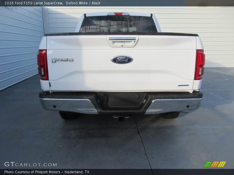 Oxford White / Black 2016 Ford F150 Lariat SuperCrew
