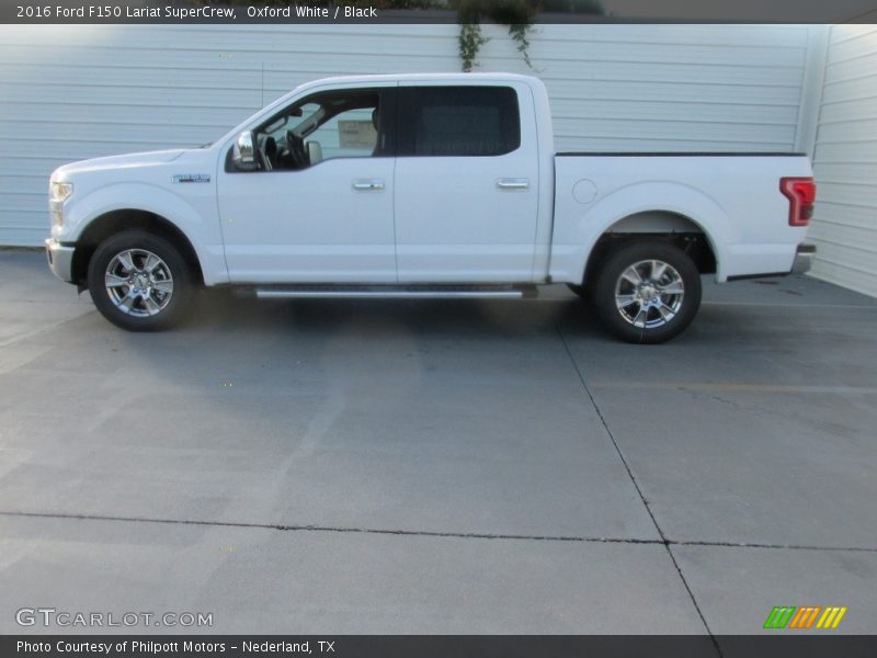 Oxford White / Black 2016 Ford F150 Lariat SuperCrew