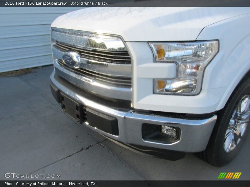 Oxford White / Black 2016 Ford F150 Lariat SuperCrew