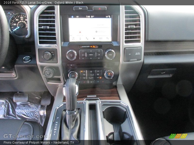 Oxford White / Black 2016 Ford F150 Lariat SuperCrew