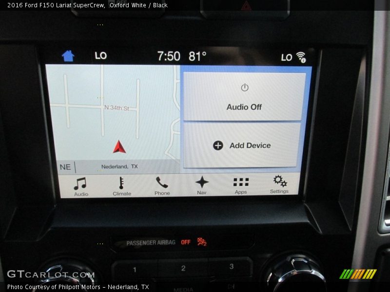 Oxford White / Black 2016 Ford F150 Lariat SuperCrew