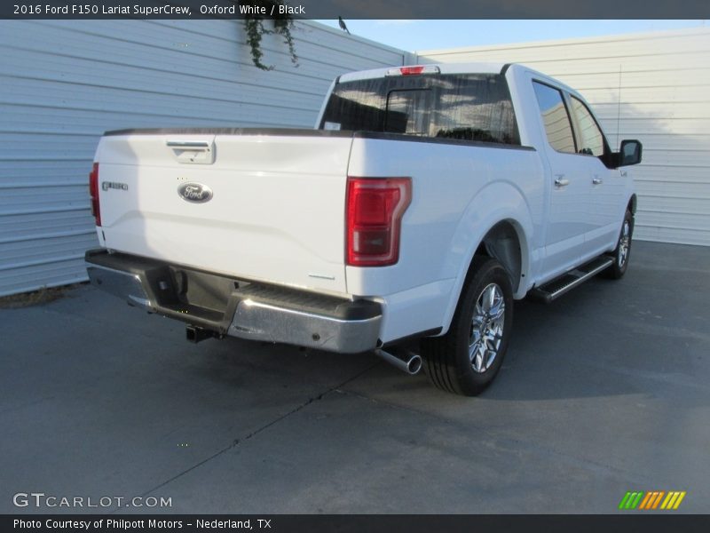 Oxford White / Black 2016 Ford F150 Lariat SuperCrew