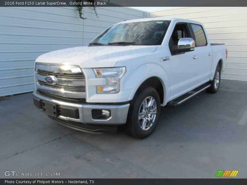 Oxford White / Black 2016 Ford F150 Lariat SuperCrew