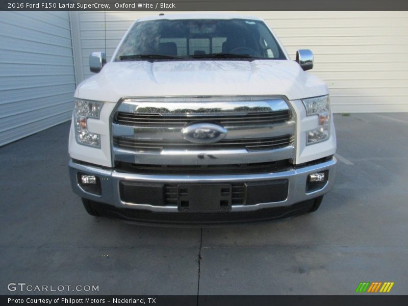 Oxford White / Black 2016 Ford F150 Lariat SuperCrew