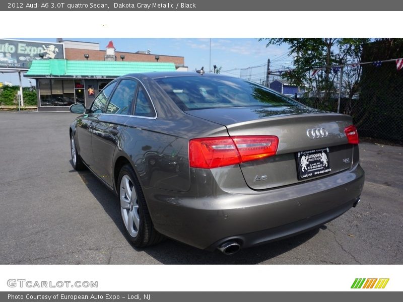 Dakota Gray Metallic / Black 2012 Audi A6 3.0T quattro Sedan