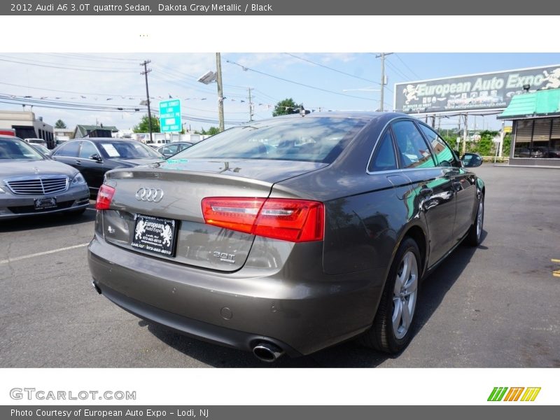 Dakota Gray Metallic / Black 2012 Audi A6 3.0T quattro Sedan