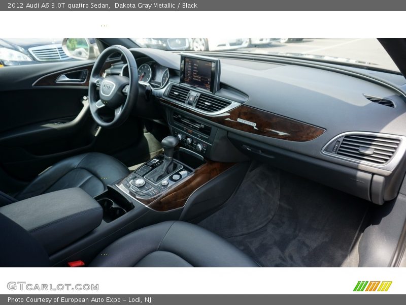 Dakota Gray Metallic / Black 2012 Audi A6 3.0T quattro Sedan