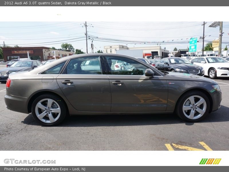 Dakota Gray Metallic / Black 2012 Audi A6 3.0T quattro Sedan
