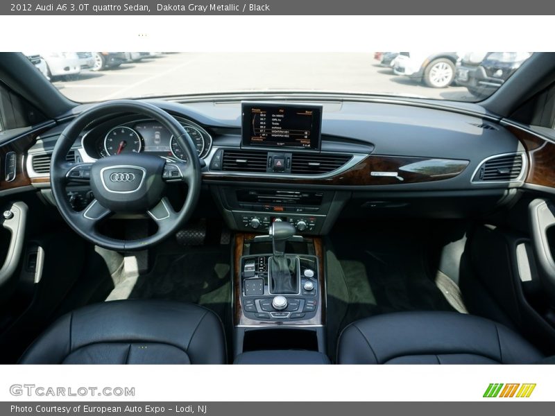 Dakota Gray Metallic / Black 2012 Audi A6 3.0T quattro Sedan