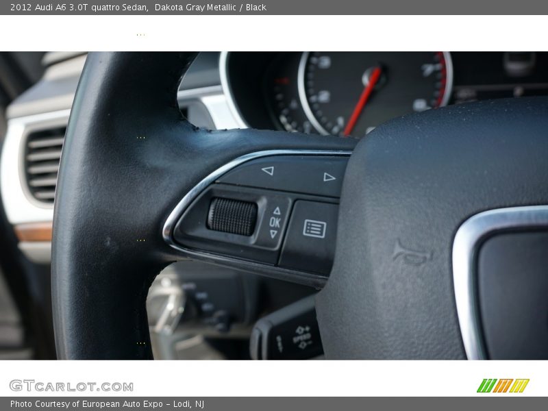 Dakota Gray Metallic / Black 2012 Audi A6 3.0T quattro Sedan
